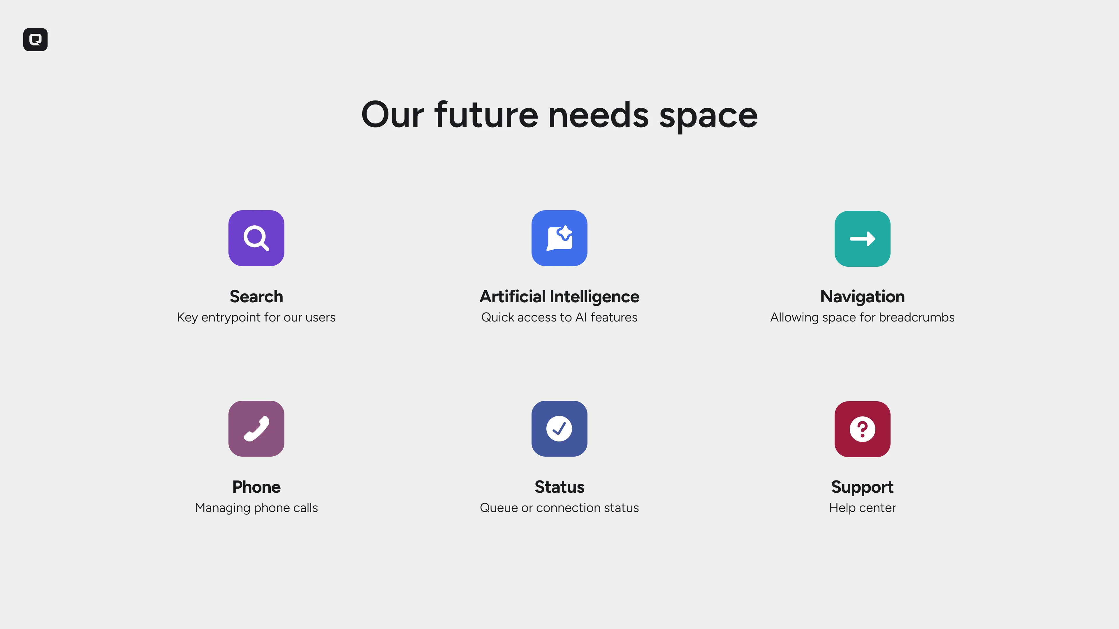 Future feature space in the new navigation