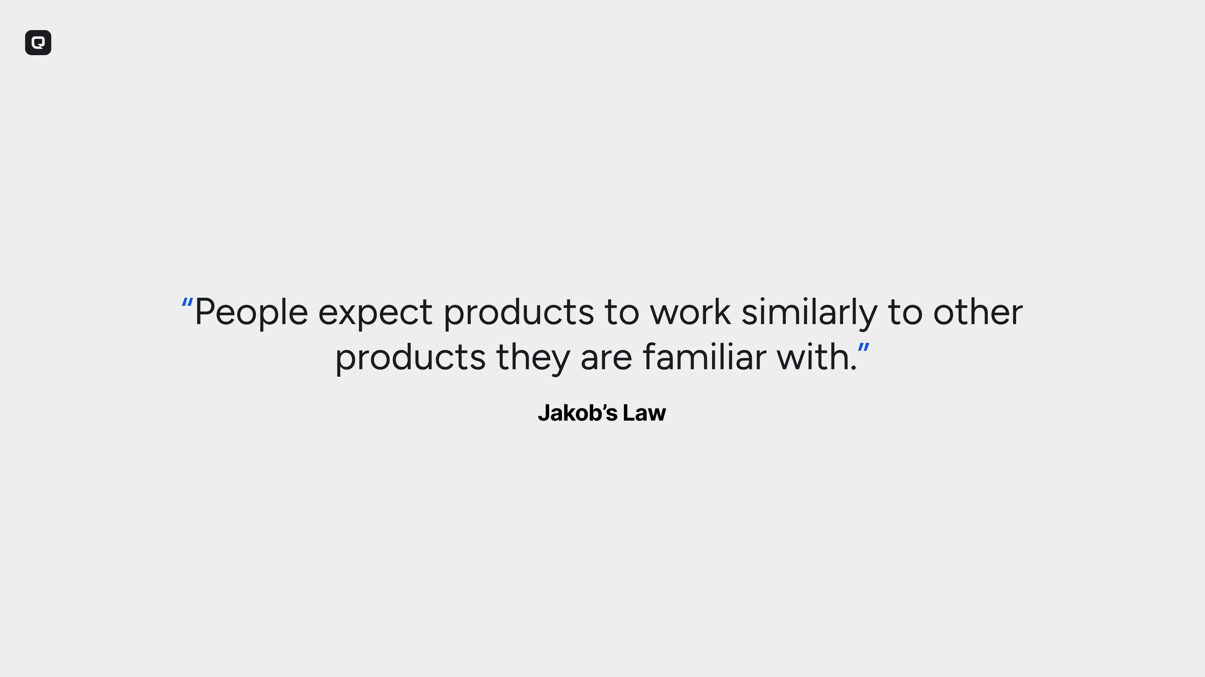 Jakob's Law applied to navigation hierarchy