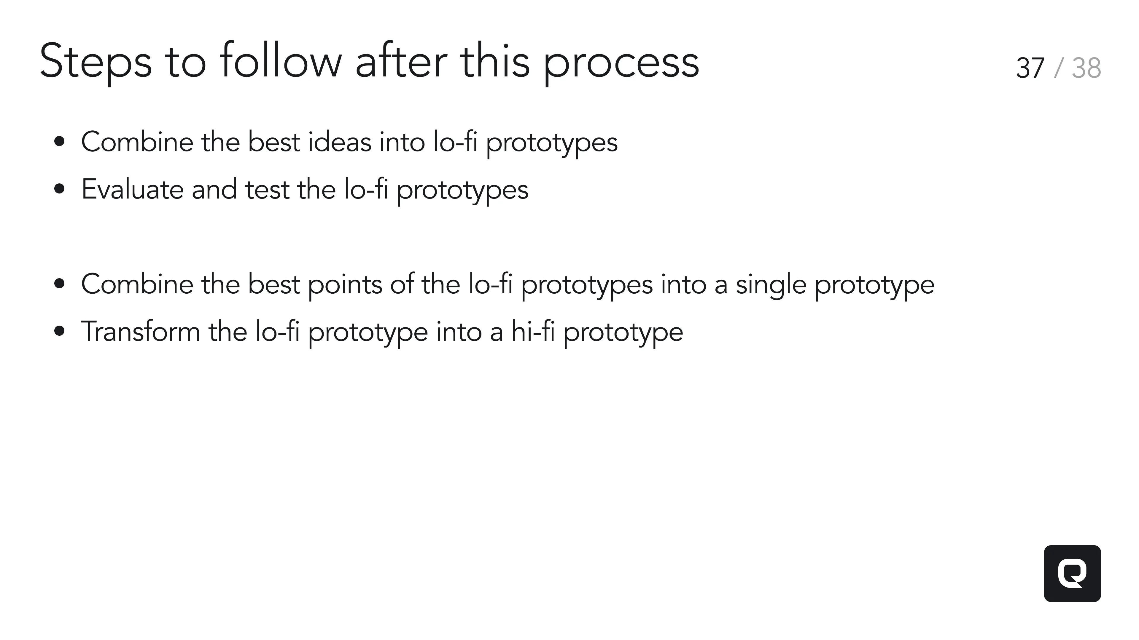Post-workshop follow-up recommendations