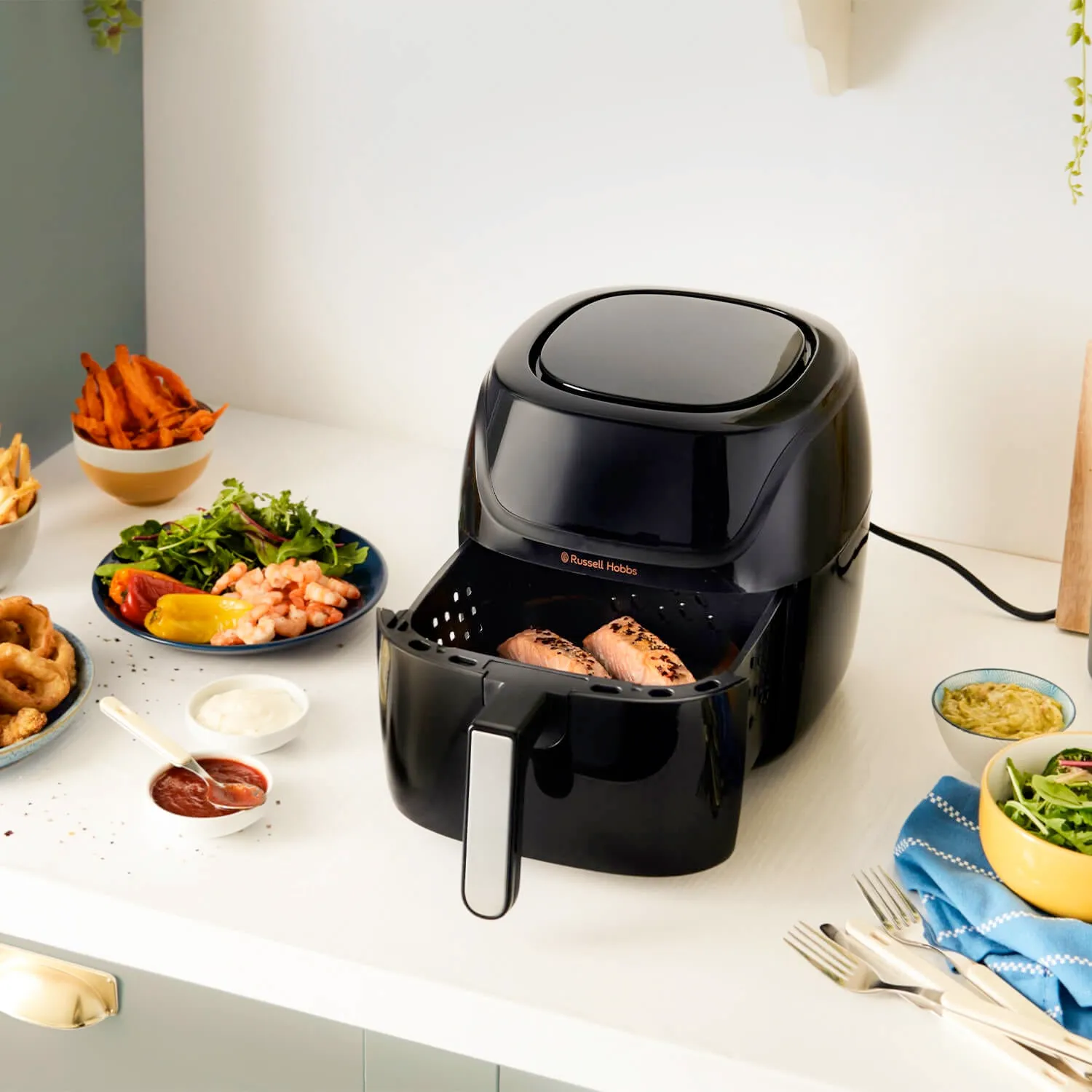 Russell Hobbs air fryer with hidden touch controls