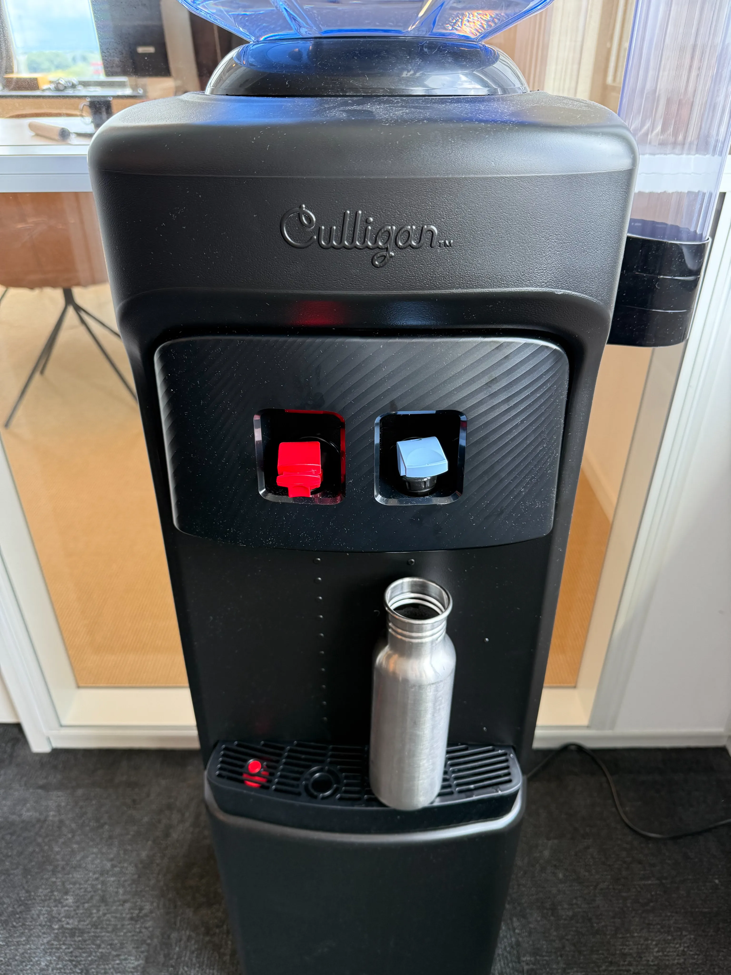 The replacement boiler — with buttons